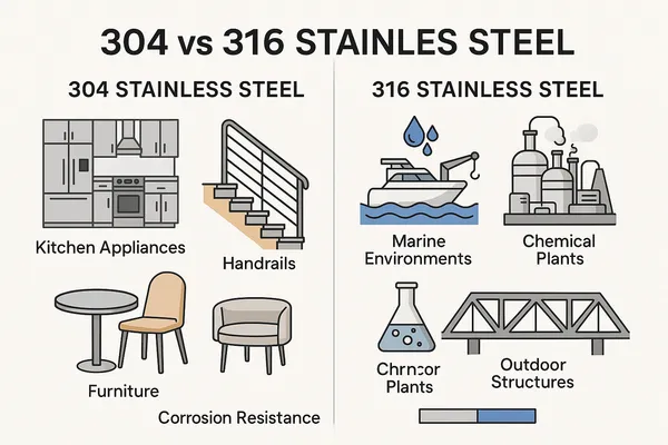 Why is 316 stainless steel so expensive? 3 304&316 stainless steel uses